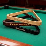 Personalized Wooden Billiards Triangle Rack with Laser Engraving Text Billiard Hall Club Billiards Supplies Birthday Gift for Billiard Players Lovers