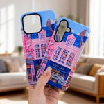 Funda Personalizada Vintage Rosa Bookshop Portátil Kindle Funda de Teléfono para iPhone o Samsung con Nombre Uso Diario Regalo de Cumpleaños para los amantes de los libros Ratones de biblioteca