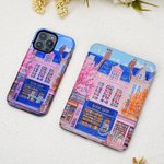 Funda Personalizada Vintage Rosa Bookshop Portátil Kindle Funda de Teléfono para iPhone o Samsung con Nombre Uso Diario Regalo de Cumpleaños para los amantes de los libros Ratones de biblioteca