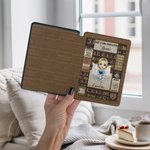 Personalized Cartoon Reading Charatcer Kindle Case with Name for Multiple Models Daily Use Birthday Gift for Book Lover Bookworm