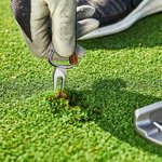 Personalisiertes tragbares PU Leder Namensschild Golf Divot Tool Schlüsselanhänger Golf Feld Zubehör Vatertag Golf Club Geschenk für Golfer Golfliebhaber