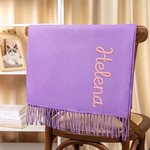 Bufanda y chal personalizados suaves y cálidos con nombre bordado accesorio de moda regalo de invierno y cumpleaños para familia
