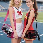 Spersonalizowana wielokolorowa przezroczysta torba na stadion Crossbody z imieniem i frędzlami do codziennego użytku Prezent urodzinowy dla niej Miłośnicy sportu