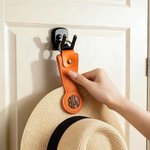 Personalised Multicolour Strong Magnetic PU Leather Hat Clip with Monogram Travel Accessory Birthday Gift for Family Friends