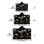 Personalized Dinosaur Fossil Soft Hooded Blanket with Name Daily Use Birthday Gift for Kids Teenagers Boys
