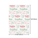 Personalised Snowman Reindeer Sweets Cane Wrapping Paper with Name Christmas DIY Craft Packaging Gift for Family Kids