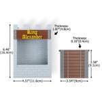 Gepersonaliseerde 3D afgedrukt kasteel stenen muur brug Feeder Box met tekst Reptile Habitat Adoptie Verjaardag Gift voor hagedis Reptile eigenaars