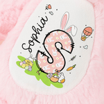 Personalised Multi-Colour Cute Peter Rabbit Plush Easter Bunny Stuffed Toy with Name Easter Gift for Newborns Children