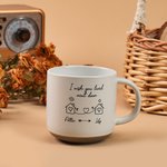 Personalised I Wish You Lived Next Door Heart House Ceramic Mug with Handle and Engraved Name Birthday Anniversary Gift for Friends Besties