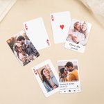 Gepersonaliseerde Speelkaarten met Foto Naam en Datum Perfect Cadeau voor Bruiloft Jubileum en Verjaardag voor Koppels Vrienden of Familie