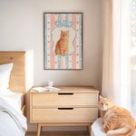 Personlig akvarell och färgad penna stil husdjursporträtt Foto Canvas målning med namn heminredning husdjur födelsedagspresent för husdjursälskare ägare