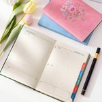 Planificador personalizado Wildflower 2026 Calendario A5 Libreta con nombre Diario de planificación Día Cumpleaños Regalo para amigos Estudiantes