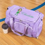 Bolsa de viaje personalizada con nombre personaje animado deportivo y múltiples compartimentos regalo de cumpleaños para amantes del deporte