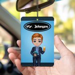 Personalized Cartoon Teacher Character Car Air Freshener Ornament Car Interior Decor Teacher's Day Bithday Gift for Teachers