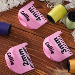 Modèle de couture à points égaux multicolore personnalisé Règle à doigts avec nom Outils de couture Cadeau d'anniversaire pour les couturiers et les passionnés de crochet