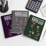 Taccuino a spirale A5 personalizzato Boss Pain In The Asses Funny Donkey con nome Diario Pianificatore Giornaliero Regalo di Compleanno per Amico Collega