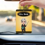 Personalized Cartoon Teacher Character Car Air Freshener Ornament Car Interior Decor Teacher's Day Bithday Gift for Teachers
