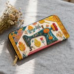 Henkilökohtainen Retro ompelukone Suuri nimi käsi lompakko useita osastoja ja metalli vetoketju syntymäpäivä vuosipäivä lahja ompelu rakastaja