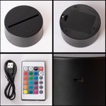 Personalisierte niedlichen Dinosaurier 7 Farben ändern Acryl LED-Nachtlicht mit Namen und Basis Schlafzimmer Dekoration Geburtstag Kindertag Geschenk für Kinder