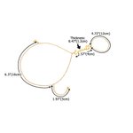 Personalised Bohemian Style Adjustable Hand Chain Bracelet Dainty Jewellery with Name and Finger Ring Birthday Valentine's Day Gift for Women