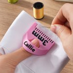 Modèle de couture à points égaux multicolore personnalisé Règle à doigts avec nom Outils de couture Cadeau d'anniversaire pour les couturiers et les passionnés de crochet