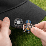Henkilökohtainen Cartoon Photo Football Player Magneettinen Hat Clip Sports Team Syntymäpäivälahja lapsille