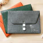 Cartella A4 in pelle PU personalizzata con nome, viaggio d'affari, regalo di compleanno in ufficio per i lavoratori dell'ufficio.