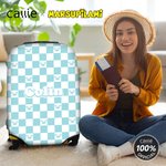 Personlig sjakkbrett klassisk Marsupilami bagasjetrekk med navn Reisetilbehør Bursdagsgave til familie venner | Callie × Marsupilami®
