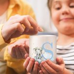 Personalized Wreath Animals Star Initial Ceramic Money Box Piggy Bank with Name Home Decor Birthday Gift for Kids