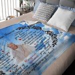 Coperta morbida personalizzata A Letter from Heaven Regalo commemorativo per amici di famiglia