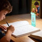 Personalized Cartoon Reading Character Heart Star Note LED Rechargeable Light Clip with Name Birthday Gift for Book Lovers Bookworms