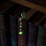 Personalised Luminous Staff Beads Bookmark with Name Birthday Fantasy Gift for Book Lovers