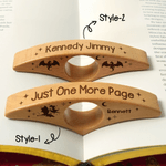 Libro Minimalista Personalizado Dragón Estrella Porta Páginas de Madera con Nombre Grabado Uso Diario Regalo de Cumpleaños para Ratones de Biblioteca Amantes de los Libros Estudiantes