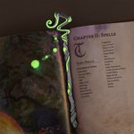 Personalised Luminous Staff Beads Bookmark with Name Birthday Fantasy Gift for Book Lovers