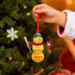 Personalized Cute Baseball Snowman Ornament with Name and Number Home Decor Christmas Gift for Friends Baseball Lovers