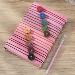 Personalised Multicolour Leather Planner Rivet Band with Initials Elastic Band for Planners and Journals Gift for Handmade Journal Enthusiasts