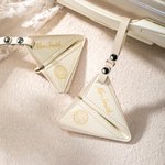 Personlig lærpapirfly Bryllupsminnesmerke med dato og navn 2 stk Sign in Accessory Wedding Favor Souvenirgave til par