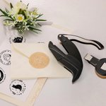 Tampon de Gaufrage Personnalisé avec Nom Thème Créatif Timbre à Sec pour Livre Lettre Cadeau Anniversaire pour Lecteurs Amoureux des Chats