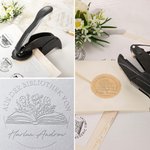 Personalisierter Buchpräger Prägestempel Ex Libris aus der Bibliothek mit Namen Buchclub Geschenk für Buchliebhaber Bibliothekar