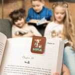 Personalisiertes magnetisches PU-Leder-Lesezeichen mit niedlichem Cartoon Tier Namen Schulstart Geburtstag Geschenk für Kinder Schüler Bücherwürmer