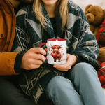 Personlig Heart Highland Cow 11 oz 15 oz keramisk mugg med namn Daglig användning Födelsedagspresent för familj vän ko älskare