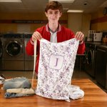 Sac à linge à cordon de grande capacité avec initiales Cadeau de rentrée pour les collégiens et les étudiants