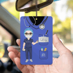 Personalized Cartoon Medical Staff Lavender Car Air Freshener Ornament Car Interior Decor Bithday Gift for Doctors and Nurses
