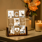 Personalised 5 Pet Photos Acrylic LED Night Light with Name Home Decor Remembrance In Loving Memory Sympathy Gift for Pet Lovers Owners