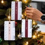 Personalized Architectural Scale Ruler Ornament with Name Tree Decor Valuable Tool Christmas Birthday Gift for Architects Students