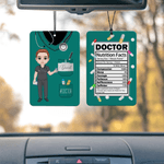 Personalized Cartoon Medical Staff Lavender Car Air Freshener Ornament Car Interior Decor Bithday Gift for Doctors and Nurses