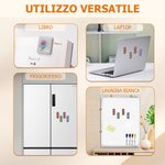Segnalibro magnetico in pelle PU personalizzato con nome e fiore di nascita multicolore regalo per amanti dei libri