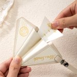 Personlig lærpapirfly Bryllupsminnesmerke med dato og navn 2 stk Sign in Accessory Wedding Favor Souvenirgave til par
