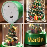 Gepersonaliseerde sneeuwpop kerstman kerstboom vlamloze LED kaars licht met tekst Kerst Party Decor Gift voor familie vrienden