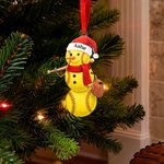 Personalized Cute Baseball Snowman Ornament with Name and Number Home Decor Christmas Gift for Friends Baseball Lovers